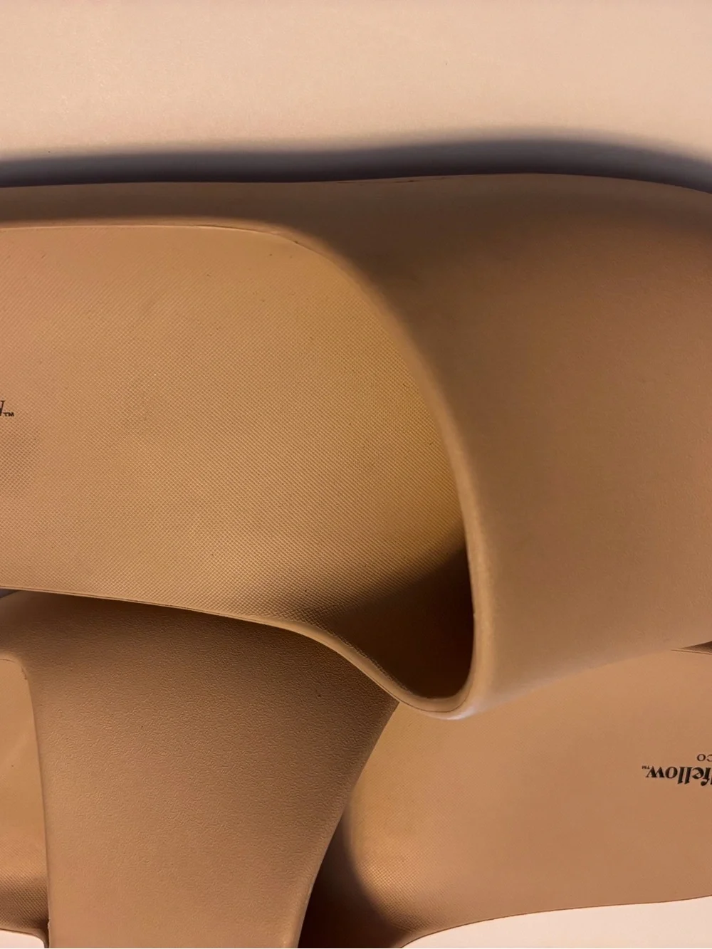Goodfellow & Co Tan Minimalist Slide Sandals